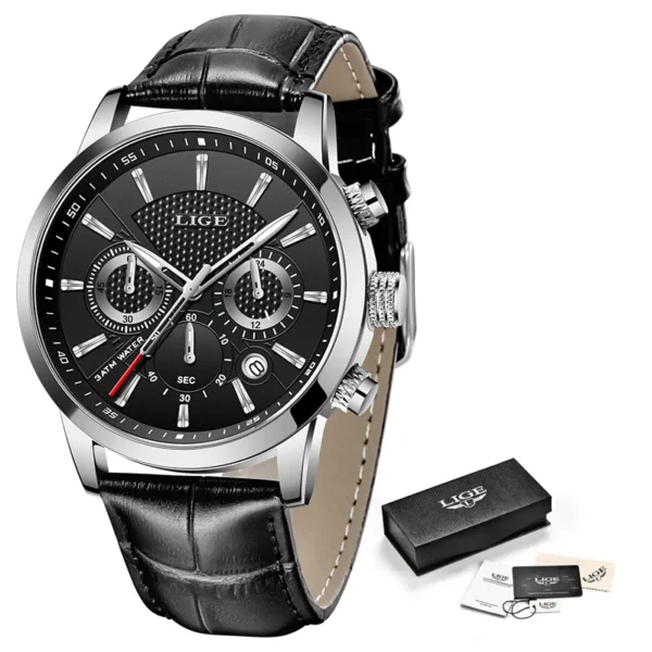 QuartzChrono Pro - Relógio Masculino Casual á Prova d'Água