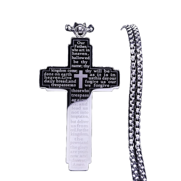Steel Prayer - Pingente de Cruz ( Pague 1 Leve 2 )