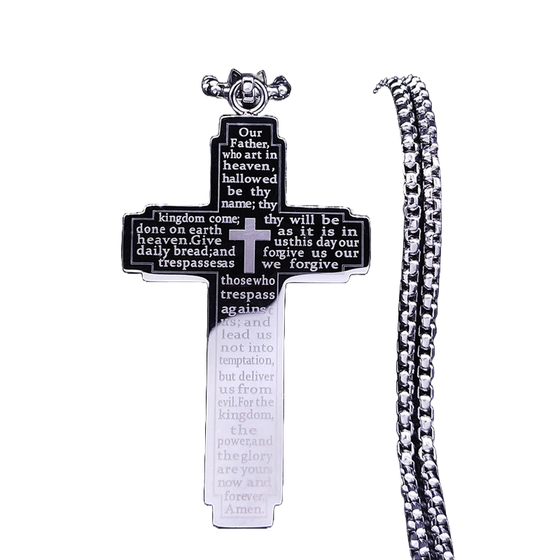 Steel Prayer - Pingente de Cruz ( Pague 1 Leve 2 )