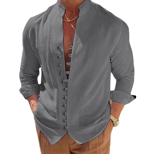 Alternative view of LinhoMax - Camisa Masculina de Linho Plus Size