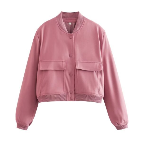 LadyCrop - Cropped de Manga Longa com Bolso - Imagem 4