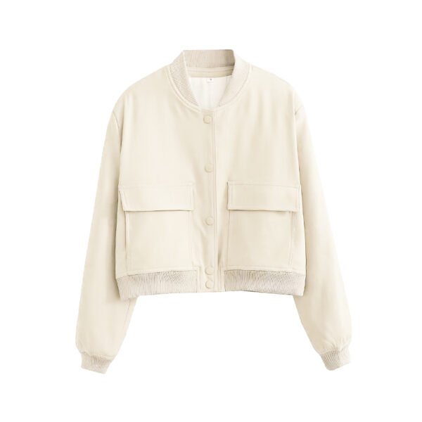 LadyCrop - Cropped de Manga Longa com Bolso - Imagem 5
