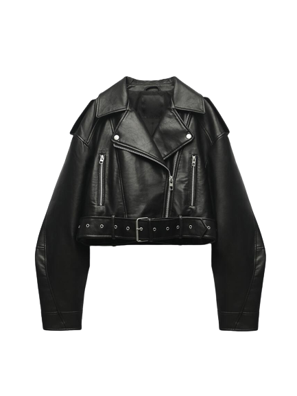 Elegance Crop - Cropped de Couro