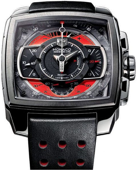 Alternative view of Réplica de Relógio Tag Heuer Mikrograph Red