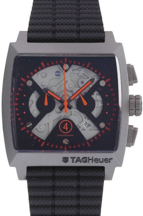 Réplica de Relógio Tag Heuer Monaco Titanium Orange
