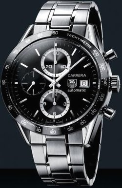 Réplicas de Relógio Tag Heuer Carrera Brad Pit Edition Black Solid Steel