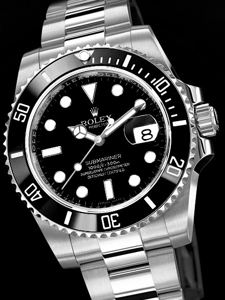 Alternative view of Réplica de Relógio Rolex Submariner Black