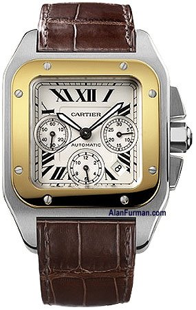 Alternative view of Réplica de Relógio Cartier Santos 100