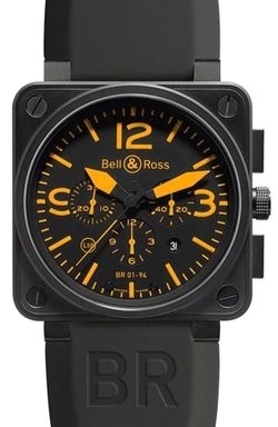 Alternative view of Réplica de Relógio Bell & Ross BR 01-94 Orange
