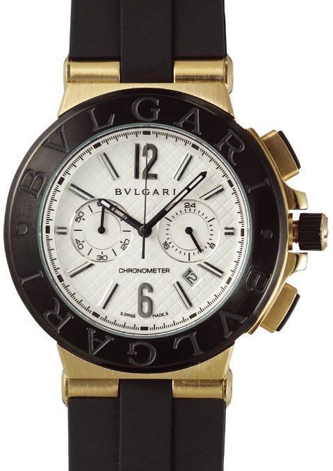 Réplica de Relógio Bulgari Titanium Dourado