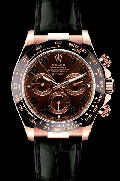 Alternative view of Réplica de Relógio Rolex Daytona Dark Chocolate