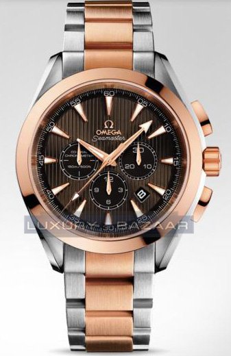 Alternative view of Réplica de Relógio Omega Aqua Terra Chronograph