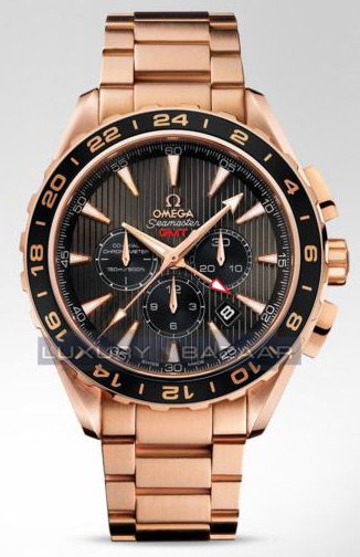 Réplica de Relógio Omega Seamaster Gmt Rosê