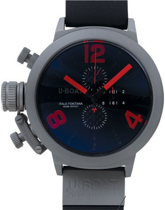 Alternative view of Réplica de Relógio U-Boat  Fontana U-1001 Red