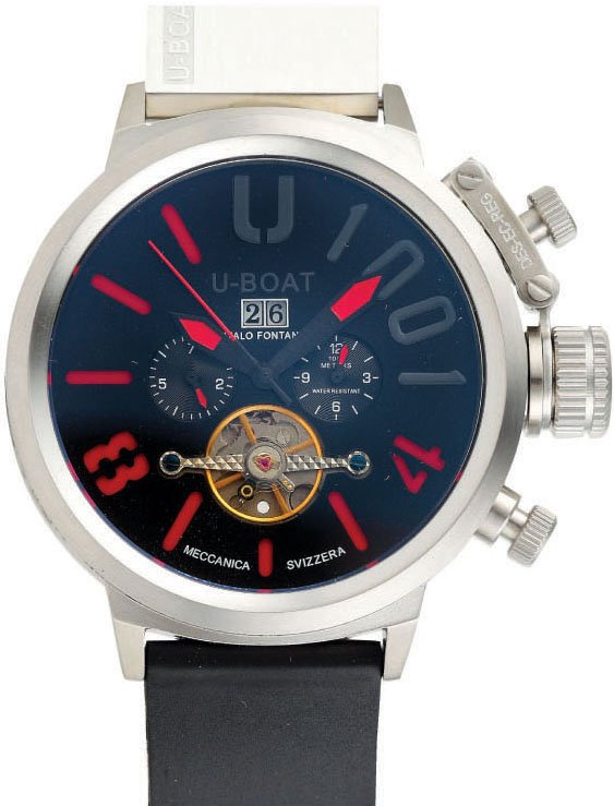 Alternative view of Réplica de Relógio U-Boat U-1001 vermelho