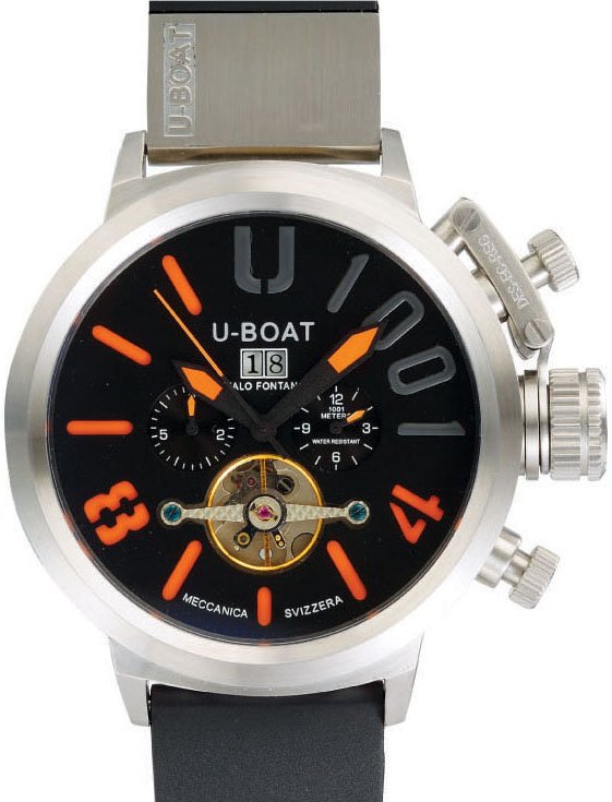 Alternative view of Réplica de Relógio U-Boat U-1001 Laranja