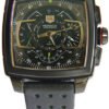 Réplica de Relógio Tag Heuer Monaco Mikrograph Preto com Verde