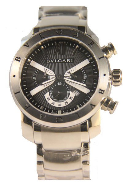 Réplica de Relógio Bulgari Homem de Ferro Black Stell