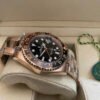 Réplica de Relógio Rolex GTM Dourado e Rosê - Imagem 5