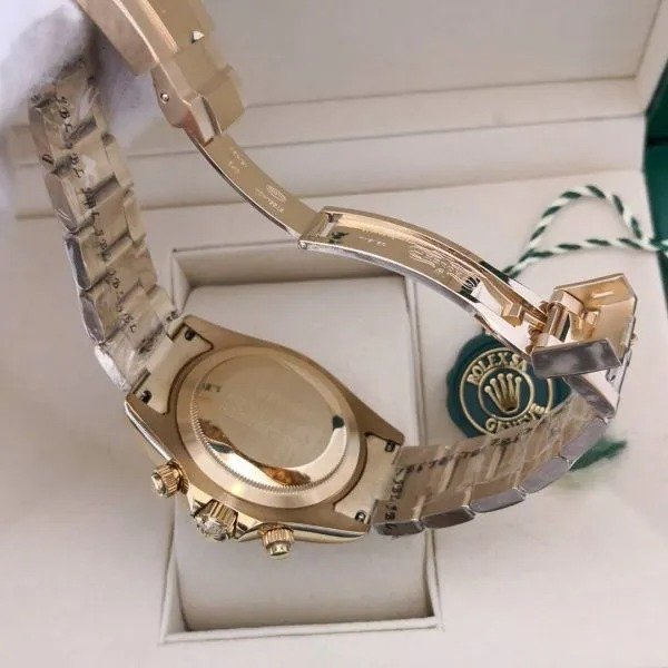 Réplica de Relógio Rolex Daytona Dourado - Imagem 5