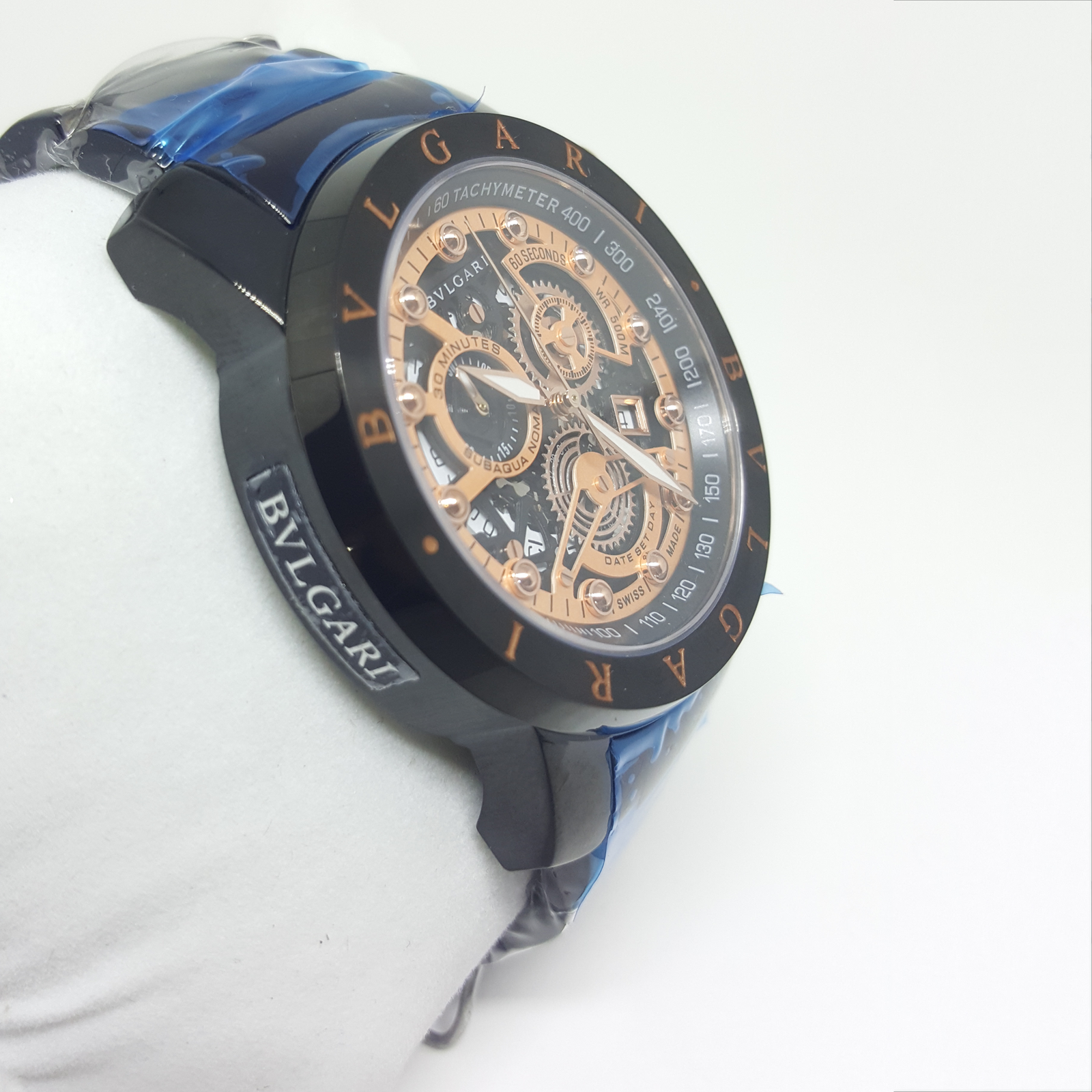 Réplica de Relógio Bulgari Bateria Skeleton - Imagem 3