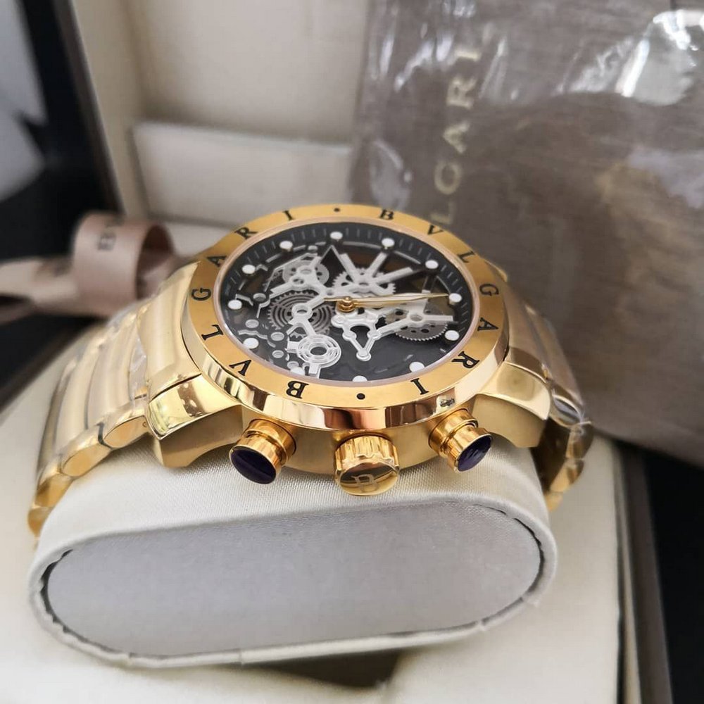 Réplica de Relógio Bulgari Bateria Skeleton