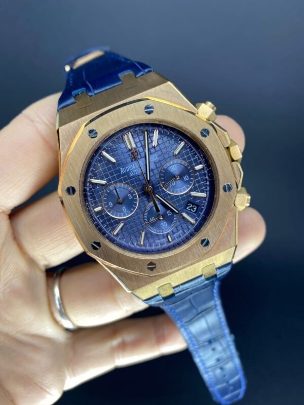 Alternative view of Réplica de Relógio Audemars Piguet Royal Oak Couro