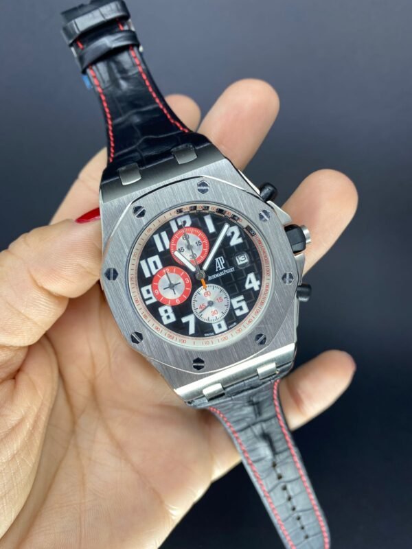 Alternative view of Réplica de Relógio Audemars Piguet Royal Oak Couro