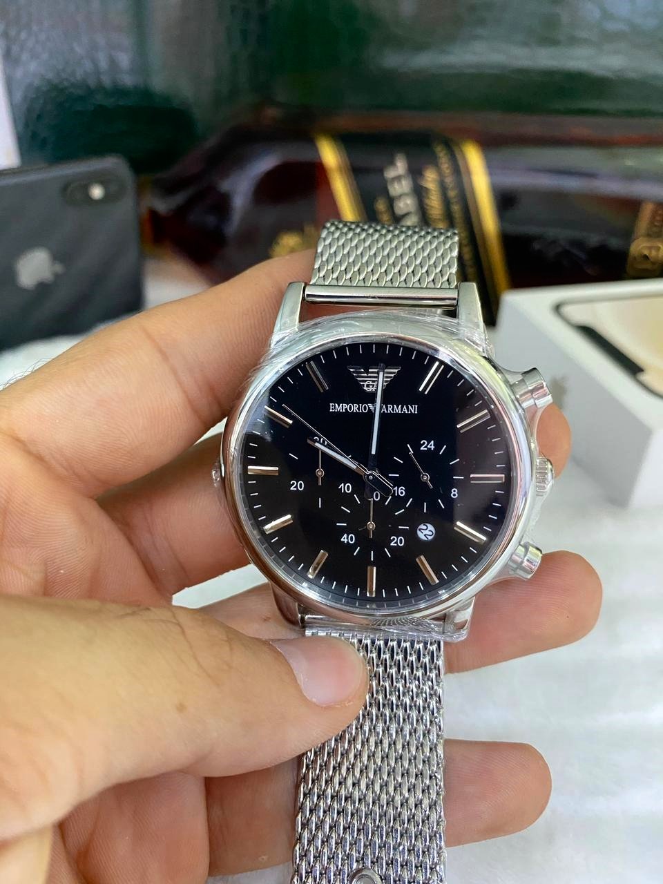 Réplica de Relógio Armani Aço