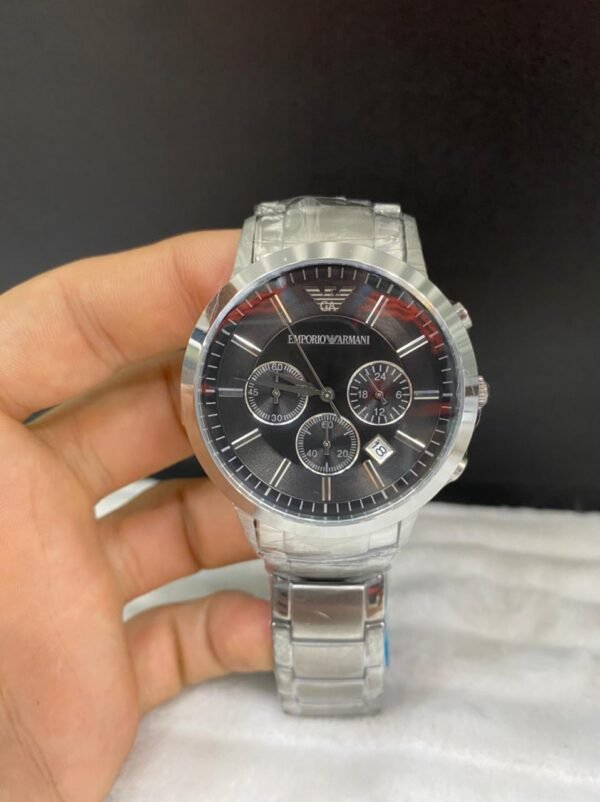 Réplica de Relógio Armani Aço Crono