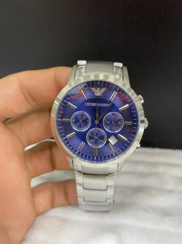 Réplica de Relógio Armani Aço Crono