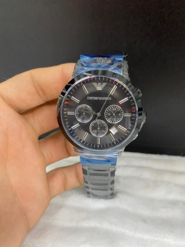Réplica de Relógio Armani Aço Crono