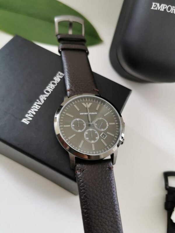 Réplica de Relógio  Armani Couro