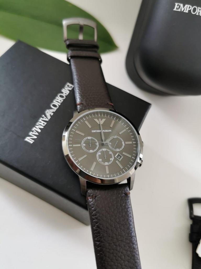 Réplica de Relógio Armani Couro