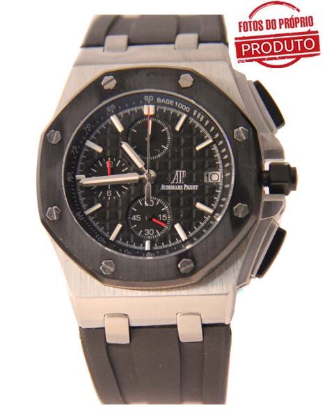 Réplica de Relógio Audemars Piguet Oak Silver Black
