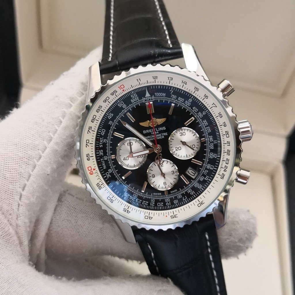 Réplica de Relógio Breitling Navitimer Couro