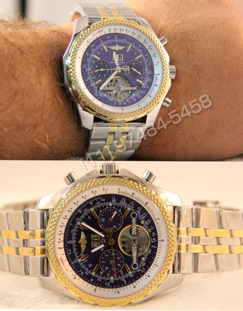 Alternative view of Réplica Relógio Breitling Bentley 1884 Azul Misto