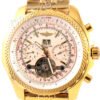 Réplica Relógio Breitling Bentley 1884 Dourado Branco