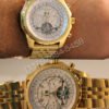Réplica Relógio Breitling Bentley 1884 Dourado Branco - Imagem 2