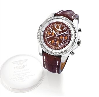 Alternative view of Réplica de Relógio Breitling Bentley 1884 Marron