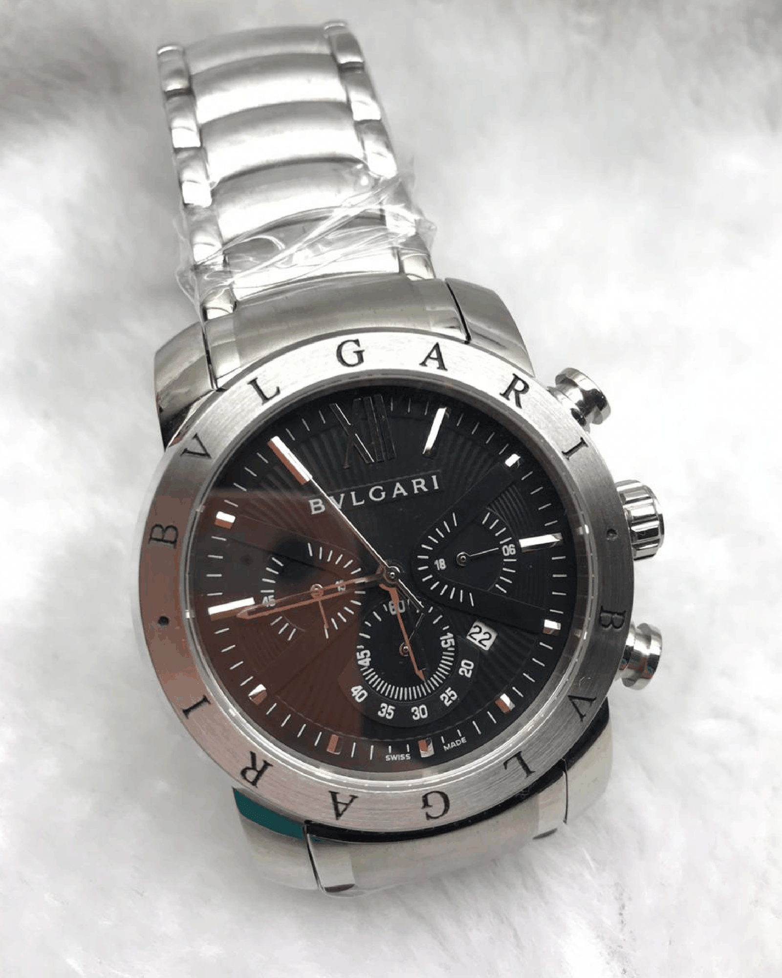 Réplica de Relógio Bulgari Bateria Aço