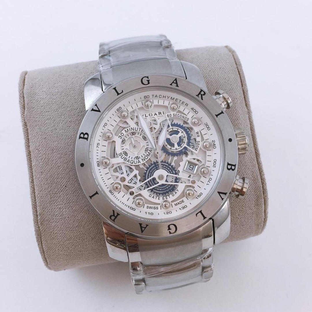Réplica de Relógio Bulgari Bateria Skeleton
