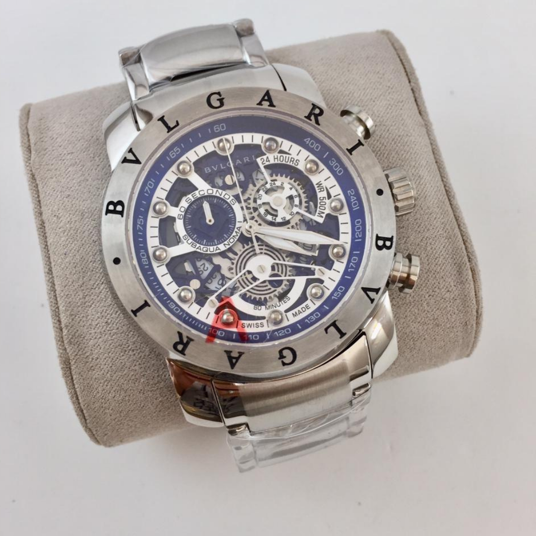Réplica de Relógio Bulgari Bateria Skeleton