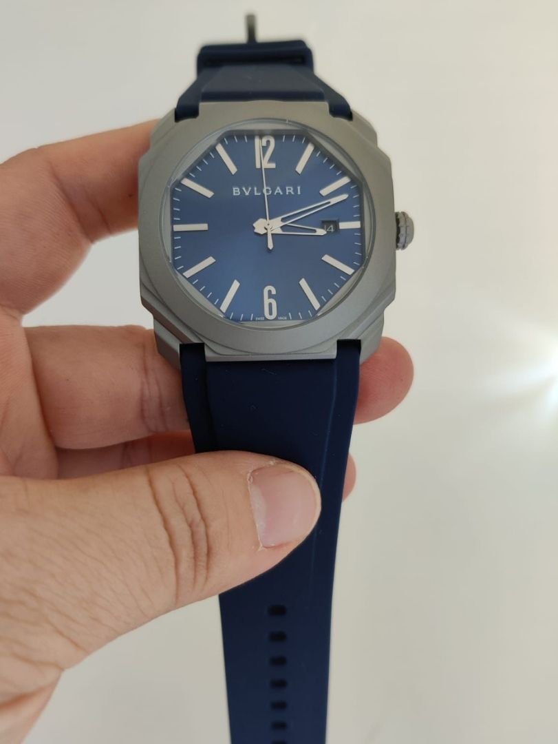 Réplica de Relógio Bulgari Octo Borracha