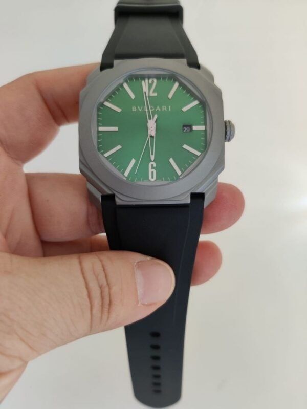Réplica de Relógio Bulgari Octo Borracha
