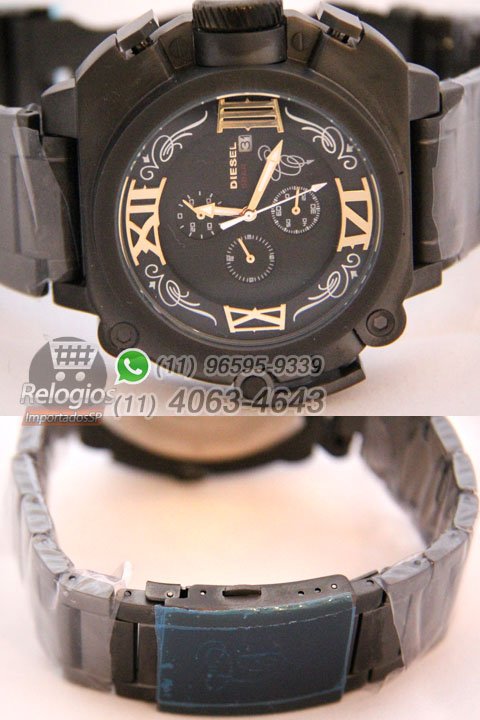 Réplica de Relógio Diesel Batman All Black Aço ( PROMOÇÃO ) - Imagem 5