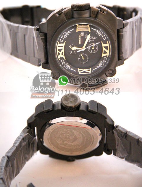 Réplica de Relógio Diesel Batman All Black Aço ( PROMOÇÃO ) - Imagem 3