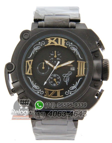 Réplica de Relógio Diesel Batman All Black Aço ( PROMOÇÃO )