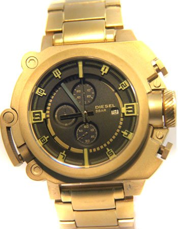 Alternative view of Réplica de Relógio Diesel Batman Dourado Black