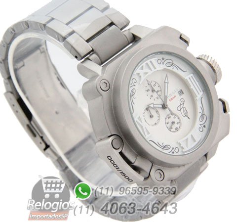 Alternative view of Réplica de Relógio Diesel Batman Prata branco Aço ( PROMOÇÃO )